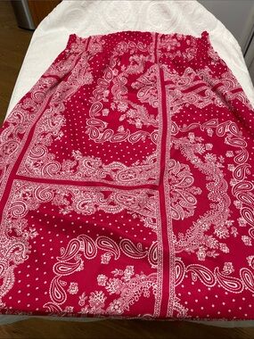 Ann Taylor Pink Paisley Skirt - Sz XL